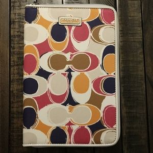 Coach E Reader Tablet Tech Case - Scarf Print